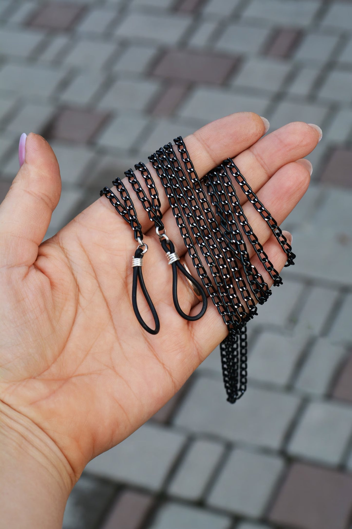 Sophisticated Black Necklace to Nipple Jewelry